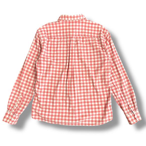 Johnnie-O Hangin’ Out Men’s Large Button Down Shirt Pink White Gingham Casual - Picture 5 of 10